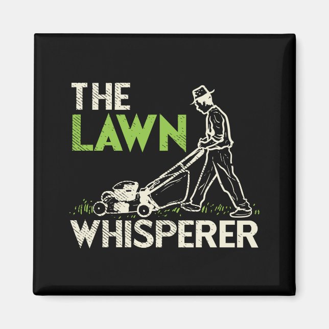 The Lawn Whisperer Magnet (Front)