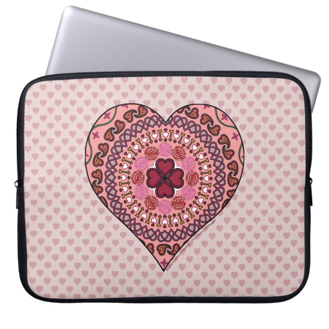 The Layers of the Heart Laptop Case (Front)