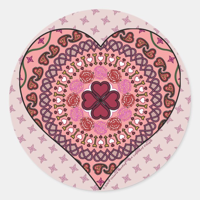 The Layers of the Heart Sticker (Front)