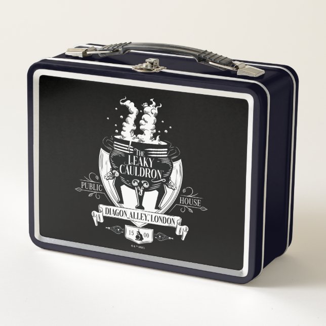 THE LEAKY CAULDRON™ Shop Graphic Metal Lunch Box (Front)