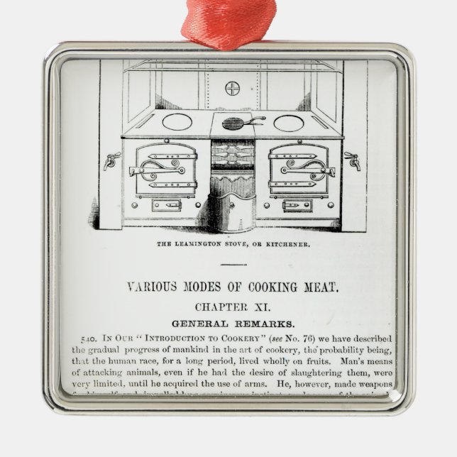 The Leamington Stove, or Kitchener Metal Ornament (Front)