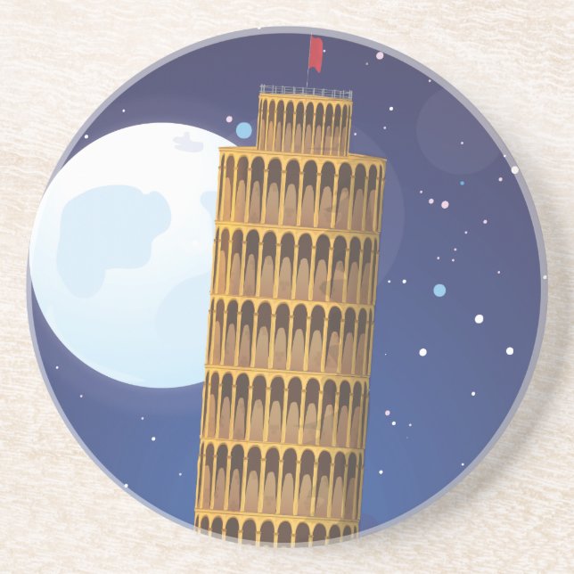 The Leaning Tower of Pisa Coaster (Front)