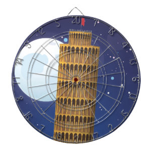 The Leaning Tower of Pisa Dartboard