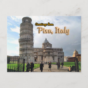 The Leaning Tower of Pisa, Italy Postcard