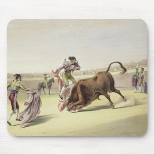 The Leap or Salta Tras Cuernos, 1865 (colour litho Mouse Pad