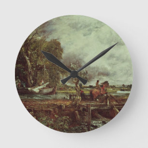 The Leaping Horse, c.1825 (oil on canvas) Round Clock
