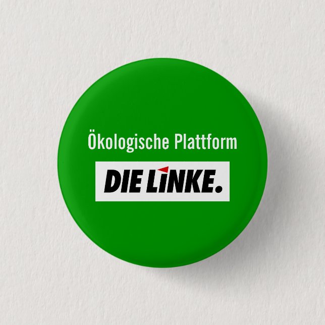 The Left Ecological Platform 1 Inch Round Button (Front)