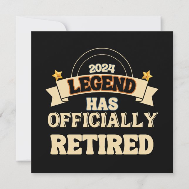 The legend has officially retired (Front)