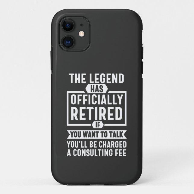 the legend Has Officially Retired Case-Mate iPhone Case (Back)