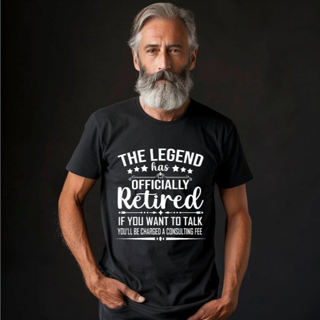 The legend has officially retired fuuny retirement T-Shirt (Creator Uploaded)