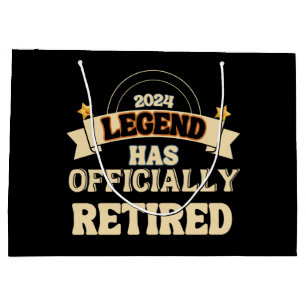 The legend has officially retired large gift bag