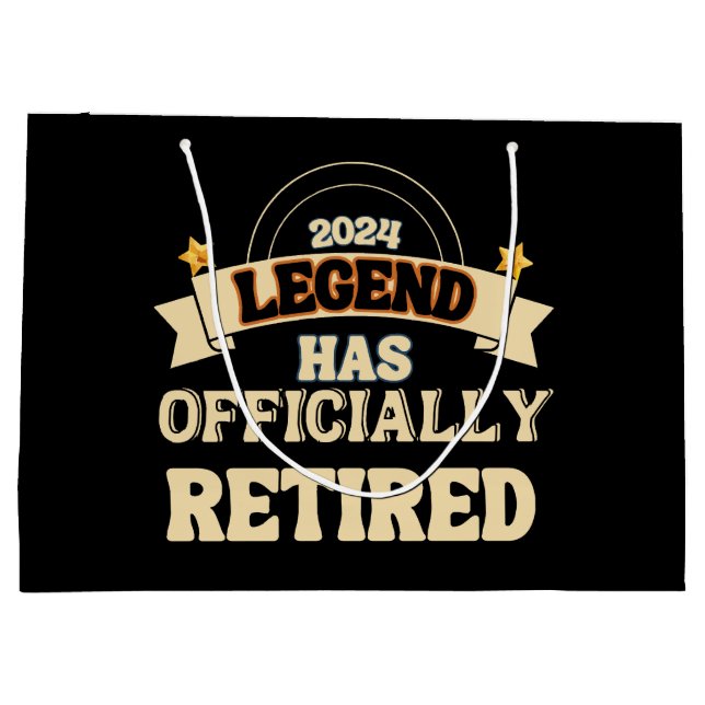 The legend has officially retired large gift bag (Back)