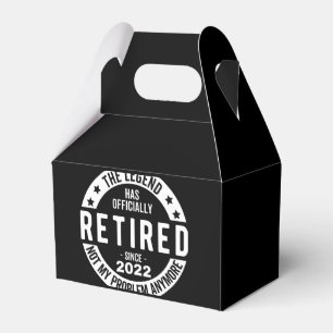 The Legend Has Officially Retired, Retired 2022 Favor Box