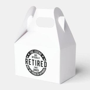 The Legend Has Officially Retired, Retired 2023 Favor Box