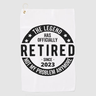 The Legend Has Officially Retired, Retired 2023 Golf Towel