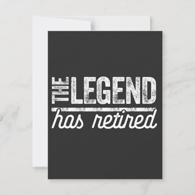 the legend has retired (Front)
