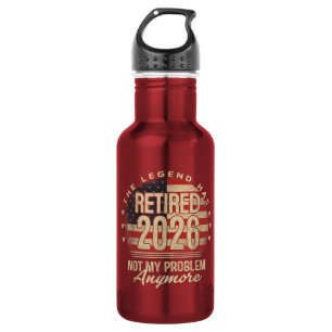 The Legend Has Retired 2026 Funny 532 Ml Water Bottle