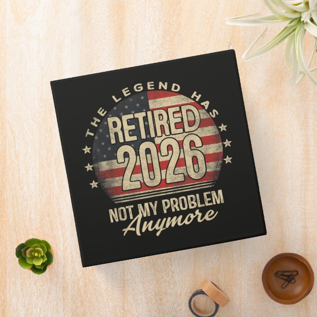 The Legend Has Retired 2026 Funny  Binder (In Situ)