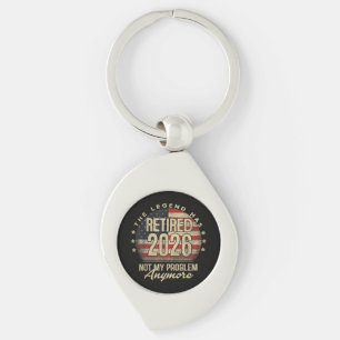 The Legend Has Retired 2026 Funny Keychain