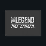 the legend has retired business card<br><div class="desc">COOL GIFT IDEA: Cool and unique Retirement Gift. PERFECT FOR ANY OCCASION: This is an outstanding gift. Just order now!</div>