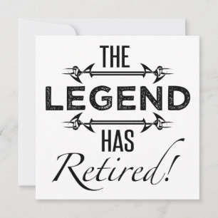 The Legend Has Retired Card