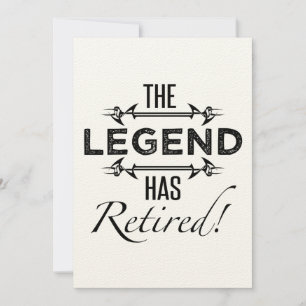 The Legend Has Retired Card