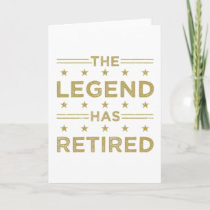 The Legend Has Retired Card