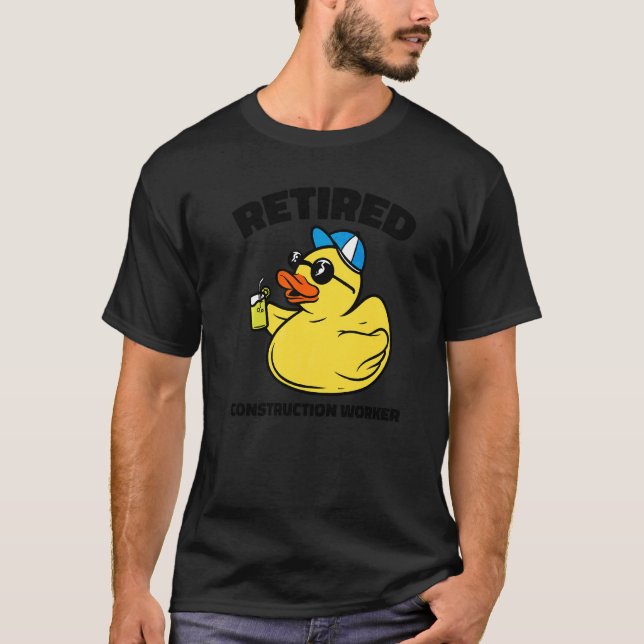 The Legend Has Retired Construction Worker T-Shirt (Front)