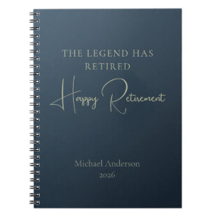 The Legend Has Retired Gift Notebook