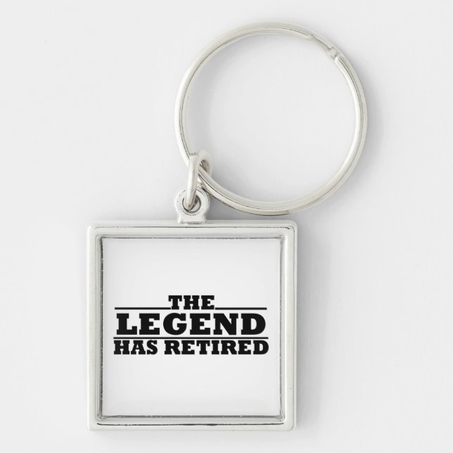 The legend has retired keychain (Front)