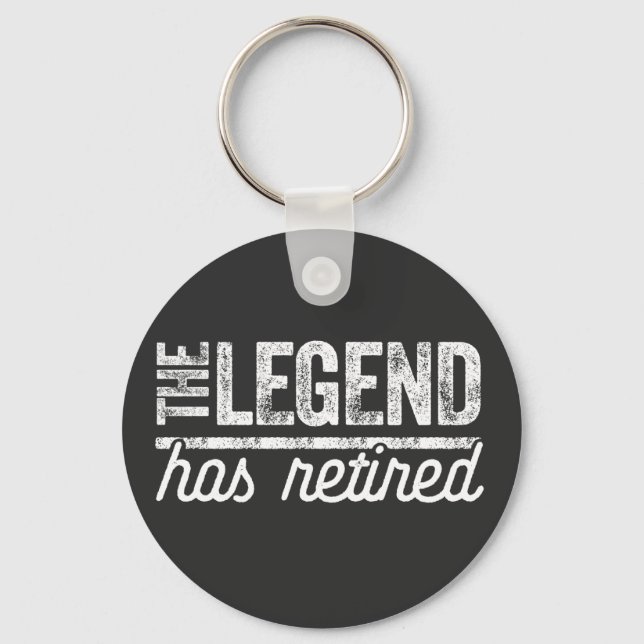 the legend has retired keychain (Front)