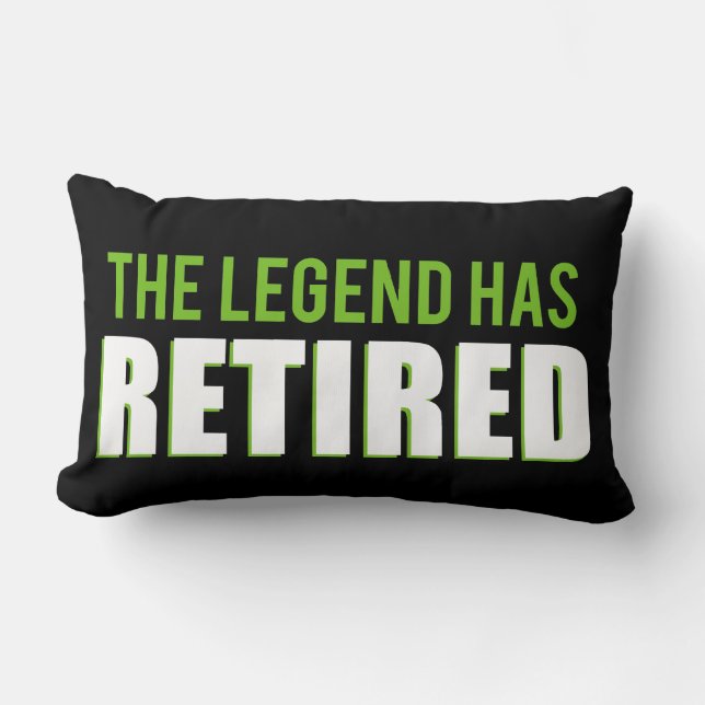 The Legend Has Retired Lumbar Pillow (Front)