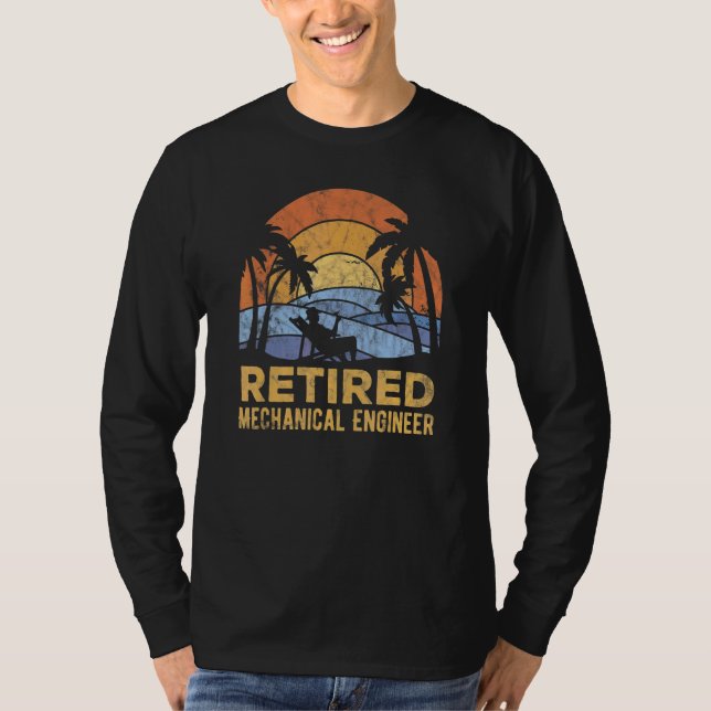 The Legend Has Retired Mechanical Engineer T-Shirt (Front)