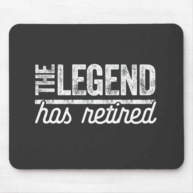 the legend has retired mouse pad (Front)