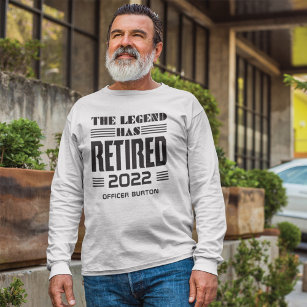 The Legend Has Retired Personalized Retirement T-Shirt
