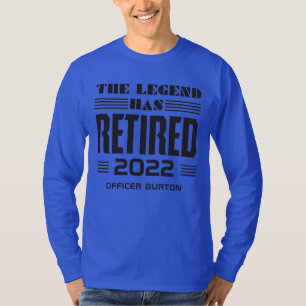 The Legend Has Retired Personalized Retirement T-Shirt