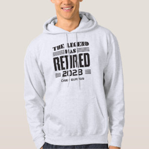 The Legend Has Retired Police Officer Retirement Hoodie