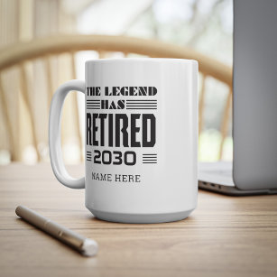 The Legend Has Retired Retirement Personalized Coffee Mug