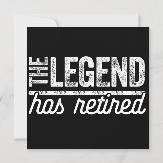 the legend has retired save the date (Front)