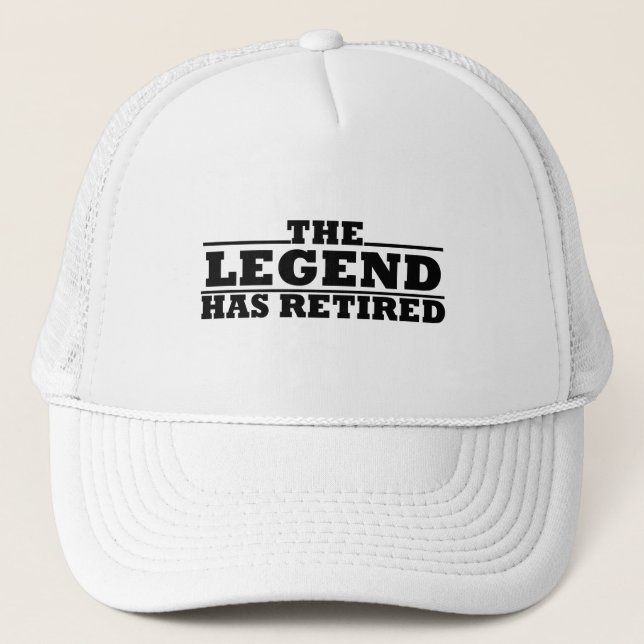 the legend has retired trucker hat (Front)