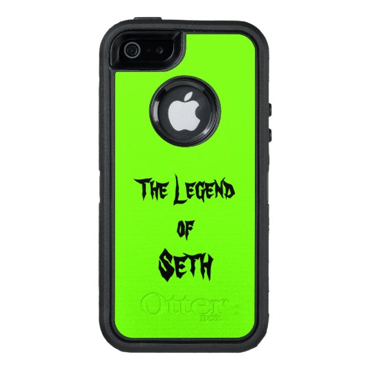The Legend Of Add Your Name Lime Green OtterBox Defender iPhone Case