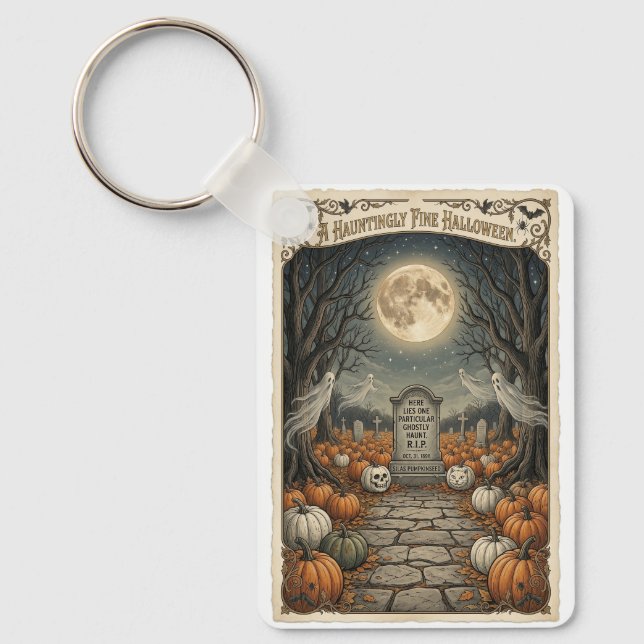 The Legend of Silas Pumpkinseed Keychain (Front)