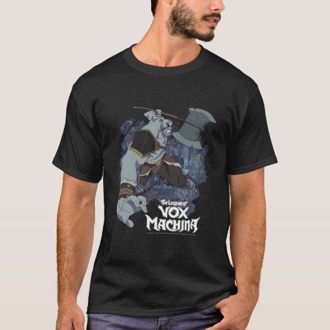 The Legend Of Vox Machina Grog Strongjaw With Axe T-Shirt (Front)