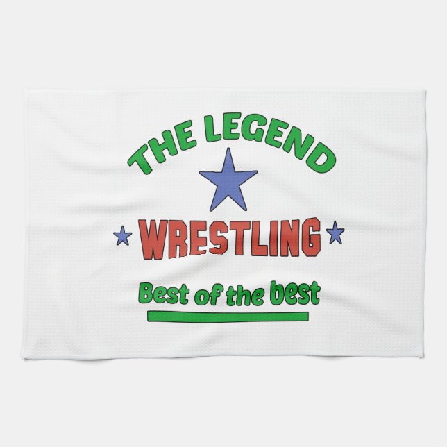 The Legend Of Wrestling Kitchen Towel (Horizontal)