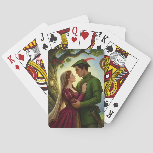 The Legendary Romance of Sherwood Forest Playing Cards (Back)