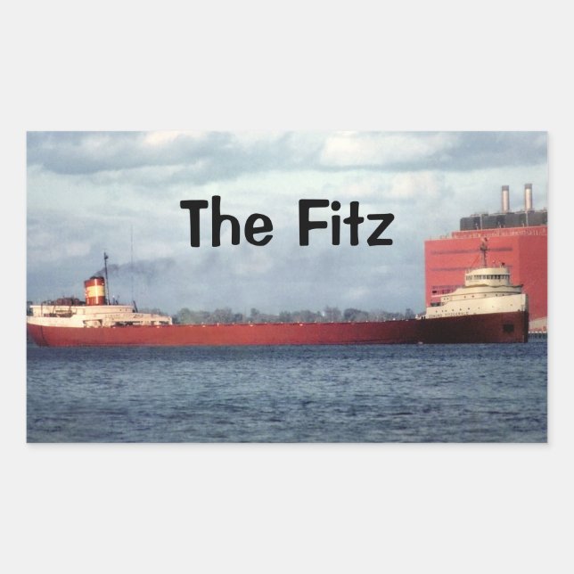The Legendary S.S. Edmund Fitzgerald Sticker (Front)