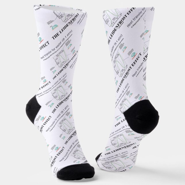 The Leidenfrost Effect Chemistry Water Socks (Angled)