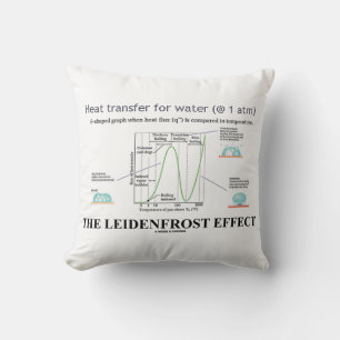 The Leidenfrost Effect Chemistry Water Throw Pillow