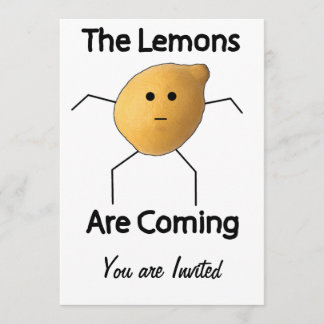 The Lemons are Coming! Invitation