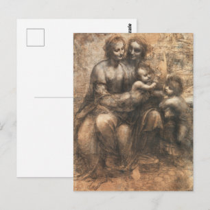 The Leonardo Cartoon by Leonardo da Vinci Postcard